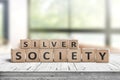 The megatrend Silver Society sign Royalty Free Stock Photo