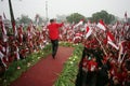 Megawati supporter Royalty Free Stock Photo