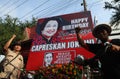 Megawati supporter Royalty Free Stock Photo