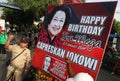 Megawati supporter Royalty Free Stock Photo