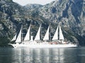 Megayacht in Montenegro. Adriatic Sea