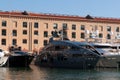 Megayachts in port of Genoa