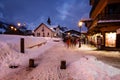 Megeve Ski Resort at French Alps
