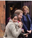 Meghan Markle & Prince Harry, London, UK. 9th January, 2018. Prince Harry and Meghan Markle visit Reprezent radio POP Brixton