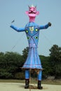 Meghnath effigy in a ground