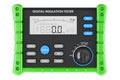 Megohmmeter, Digital Insulation Resistance Tester, 3D rendering