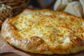 Megrelian Khachapuri, Traditional Hachapuri with Melted Burnt Imeretian Cheese and Butter