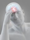Megrim/headache Royalty Free Stock Photo