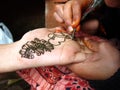 Mehendi Hands Royalty Free Stock Photo