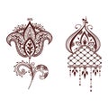 Mehendi pattern illustration