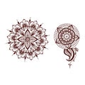 Mehendi pattern illustration