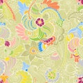 Mehndy flowers pattern