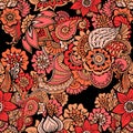 Mehndy flowers pattern