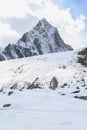 Mehra peak summit beside of everest