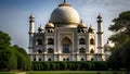 Mehrab Gardens, the south side of the Taj Mahal. Agra, India