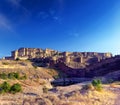 Mehrangarh fort in India, Rajasthan, Jodhpur. Indian palace Royalty Free Stock Photo