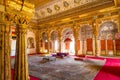 Mehrangarh Fort medieval royal palace architecture with intricate artwork at Jodhpur Rajasthan, India Royalty Free Stock Photo