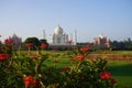 Landscape of Taj Mahal from Mehtab Bagh Royalty Free Stock Photo