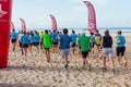 Meia Maratona das Areias - Half Marathon of the Sands - start line. Royalty Free Stock Photo