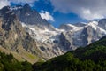 The Meije Peak in summer. Ecrins National Park, Hautes-Alpes, Alps, France Royalty Free Stock Photo