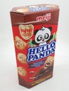Meiji hello panda biscuits with chocolate flavor in Manila, Philippines Royalty Free Stock Photo