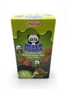 Meiji hello panda cocoa biscuits with matcha green tea cream filling in Manila, Philippines Royalty Free Stock Photo