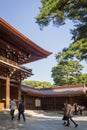 Meiji Shrine , Tokyo, Japan - OCTOBER 27 2017 : located in Shib Royalty Free Stock Photo