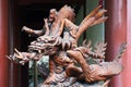 Meishan - SanSuCi poets temple - Dragon sculpture