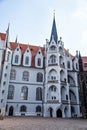 Meissen Albrechtsburg castle square and cathedral view