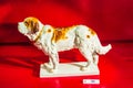 Large Meissen Porcelain Figure of St. Bernard dog museum Germany
