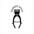 Logo design, logotype, barbershop business symbol