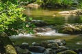 Mejestic Trout Stream in the Mountains of Virginia, USA Royalty Free Stock Photo