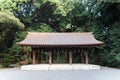 Meji Jingu Shrine and Tree ,TOKYO JAPAN Royalty Free Stock Photo