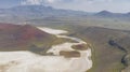 Meke Crater Lake in Konya - Turkey. Aerial View Royalty Free Stock Photo