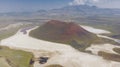 Meke Crater Lake in Konya - Turkey. Aerial View Royalty Free Stock Photo