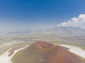 Meke Crater Lake in Konya - Turkey. Aerial View Royalty Free Stock Photo