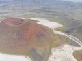 Meke Crater Lake in Konya - Turkey. Aerial View