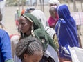 MEKELE, ETHIOPIA, APRIL 30th. 2019, women in the market, April 30th. 2019, Mekele, Ethiopia