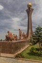 MEKELE, ETHIOPIA - MARCH 27, 2019: Sculptures at the Martyr's Memorial Monument in Mekele, Ethiopi
