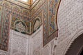 MEKNES, MOROCCO - MARCH 29, 2023 - Famous mausoleum of Moulay Ismail in downtown Fes