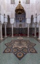 MEKNES, MOROCCO - MARCH 29, 2023 - Famous mausoleum of Moulay Ismail in downtown Fes