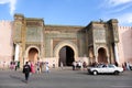 Meknes old city gate with traditional architecture - Morocco