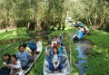 Mekong Delta, Tra Su indigo forest, ecotourism Royalty Free Stock Photo