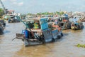 Mekong floating market Royalty Free Stock Photo