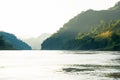 Mekong River in early morning Royalty Free Stock Photo