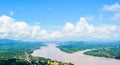 Mekong River at Nongkhai in Thailand Royalty Free Stock Photo