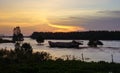 Mekong River in Southern Vietnam Royalty Free Stock Photo