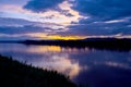 Mekong River at sunset, Chiang Khan, Loei, Thailand.