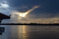 Mekong River/sunset/evening/relaxing/sky