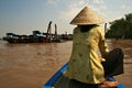 Mekong river,Vietnam. Royalty Free Stock Photo